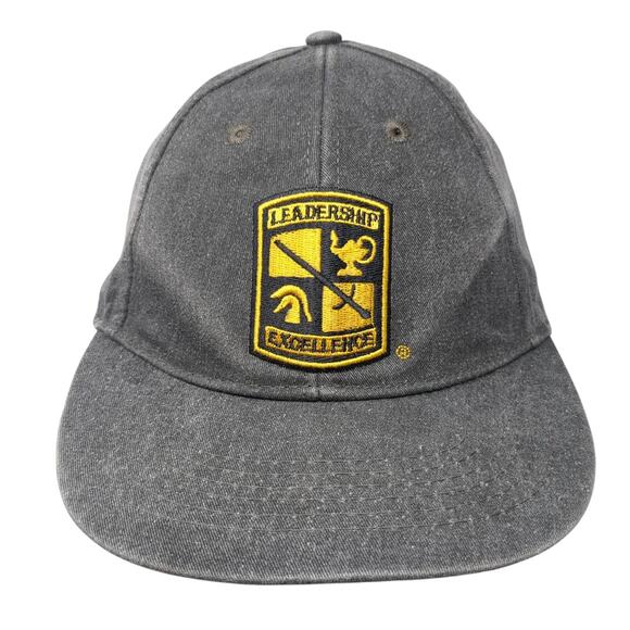 Leadership Excellence Strapback Baseball Cap Gray One Size Adjustable Goarmy - Picture 1 of 8